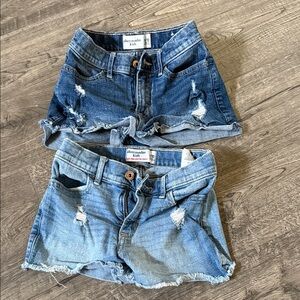 abercrombie kids Denim Short Set - Dark Blue & Light Blue